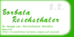 borbala reichsthaler business card